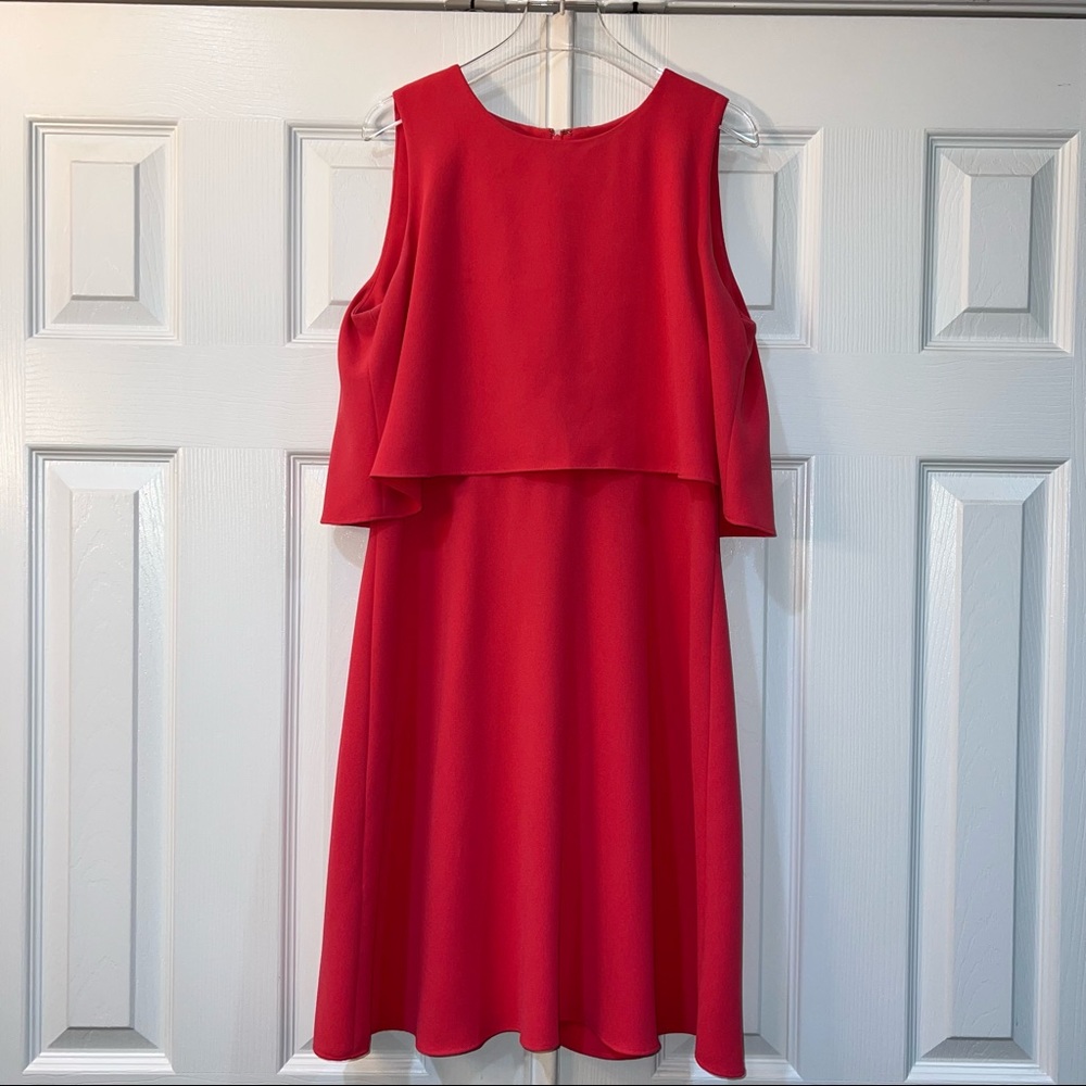 Calvin Klein Popover Crepe Dress, Size 8